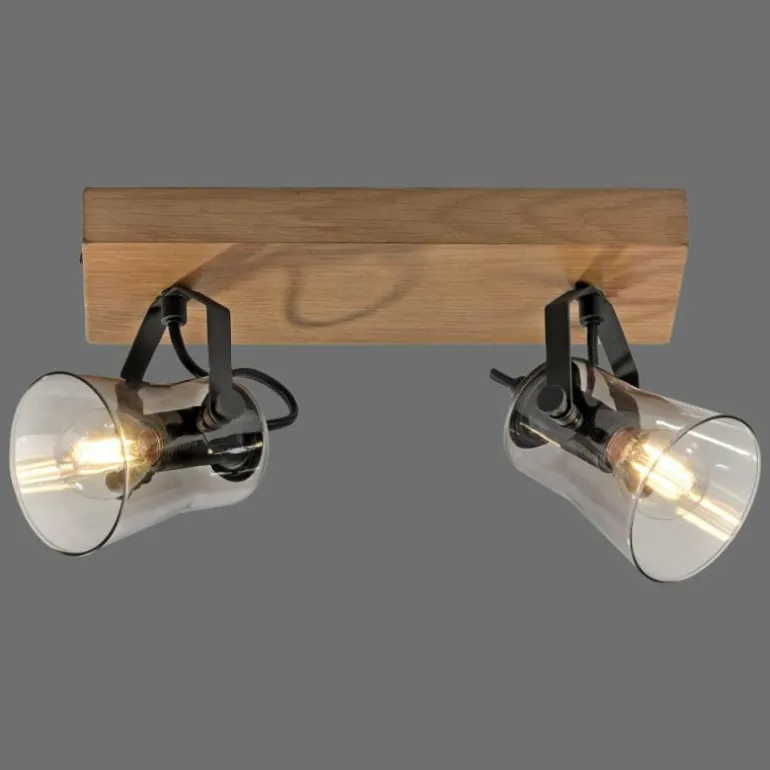 Plafonnier Leuchten-Direkt GREEN LANGSTRÖM Écru, Noir, 2 lumières