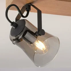 Plafonnier Leuchten-Direkt GREEN LANGSTRÖM Écru, Noir, 2 lumières