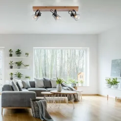 Plafonnier Leuchten-Direkt GREEN LANGSTRÖM Écru, Noir, 3 lumières