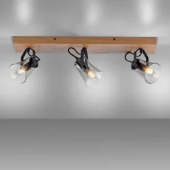 Plafonnier Leuchten-Direkt GREEN LANGSTRÖM Écru, Noir, 3 lumières