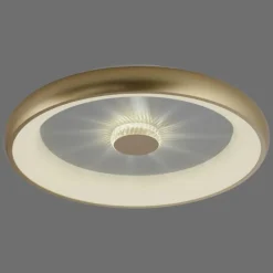 Plafonnier Leuchten-Direkt VERTIGO LED Or, 1 lumière, Télécommandes