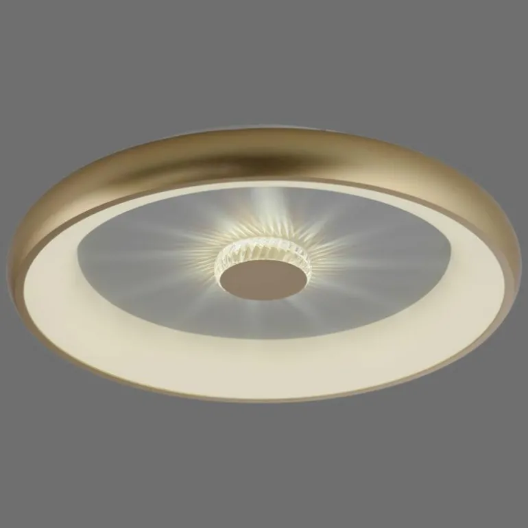 Plafonnier Leuchten-Direkt VERTIGO LED Or, 1 lumière, Télécommandes