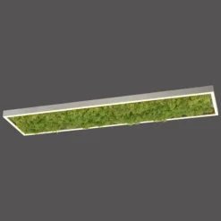 Plafonnier Leuchten-Direkt GREEN KNUT LED Argenté, 1 lumière