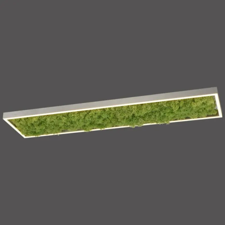 Plafonnier Leuchten-Direkt GREEN KNUT LED Argenté, 1 lumière