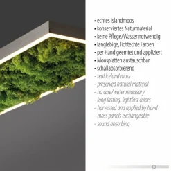 Plafonnier Leuchten-Direkt GREEN KNUT LED Argenté, 1 lumière