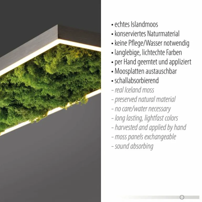 Plafonnier Leuchten-Direkt GREEN KNUT LED Argenté, 1 lumière