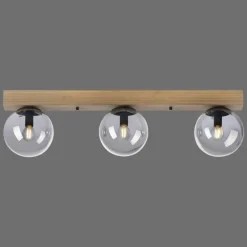 Plafonnier Leuchten-Direkt GREEN WIDOW Écru, Noir, 3 lumières