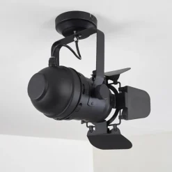 Plafonnier Lichinga Noir, 1 lumière