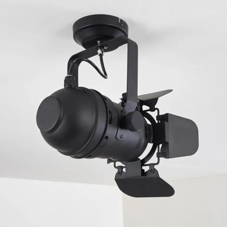 Plafonnier Lichinga Noir, 1 lumière