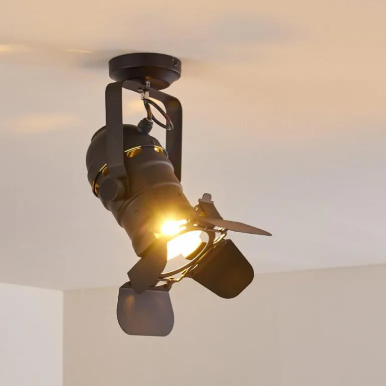 Plafonnier Lichinga Noir, 1 lumière