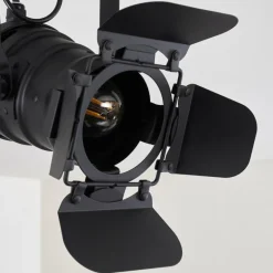 Plafonnier Lichinga Noir, 1 lumière