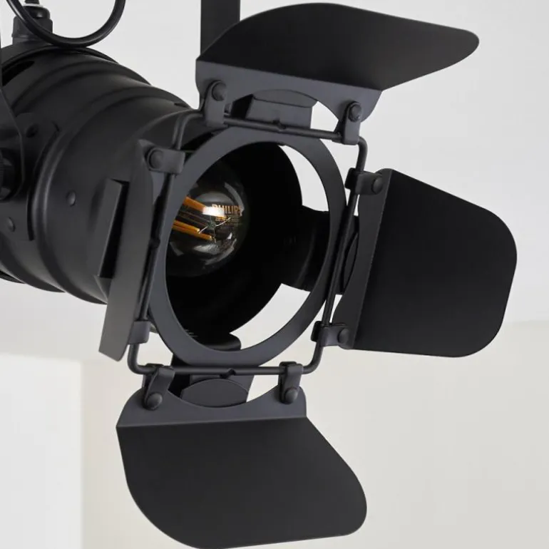 Plafonnier Lichinga Noir, 1 lumière