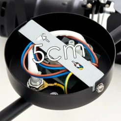 Plafonnier Lichinga Noir, 3 lumières