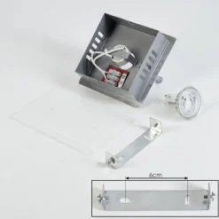 Plafonnier Liestal LED Nickel mat, 1 lumière