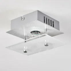 Plafonnier Liestal LED Nickel mat, 1 lumière