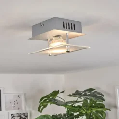 Plafonnier Liestal LED Nickel mat, 1 lumière