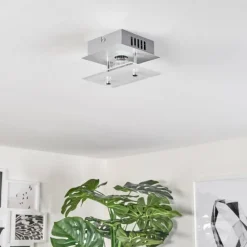 Plafonnier Liestal LED Nickel mat, 1 lumière