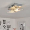 Plafonnier Liestal LED Nickel mat, 2 lumières