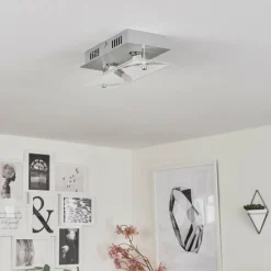 Plafonnier Liestal LED Nickel mat, 2 lumières