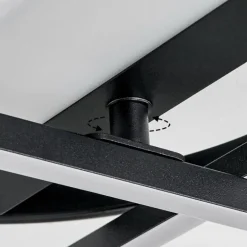 Plafonnier Lillavois LED Noir, 1 lumière, Télécommandes