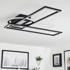 Plafonnier Lillavois LED Noir, 1 lumière, Télécommandes