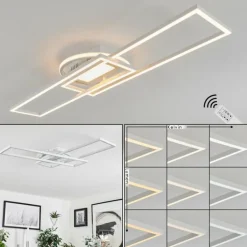 Plafonnier Lillavois LED Blanc, 1 lumière, Télécommandes