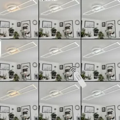 Plafonnier Lillavois LED Blanc, 1 lumière, Télécommandes