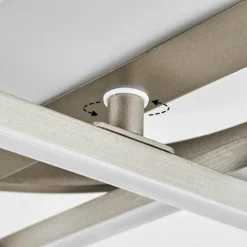 Plafonnier Lillavois LED Nickel mat, 1 lumière, Télécommandes