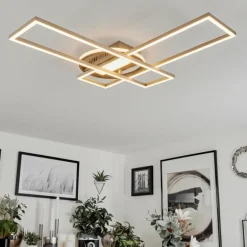 Plafonnier Lillavois LED Nickel mat, 1 lumière, Télécommandes