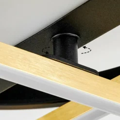 Plafonnier Lillavois LED Noir, 1 lumière, Télécommandes