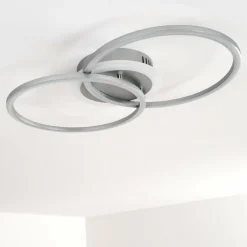 Plafonnier Lithgow LED Argenté, 1 lumière