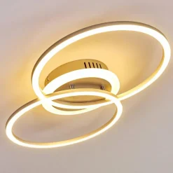 Plafonnier Lithgow LED Argenté, 1 lumière