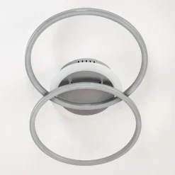 Plafonnier Lithgow LED Argenté, 1 lumière