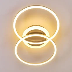 Plafonnier Lithgow LED Argenté, 1 lumière