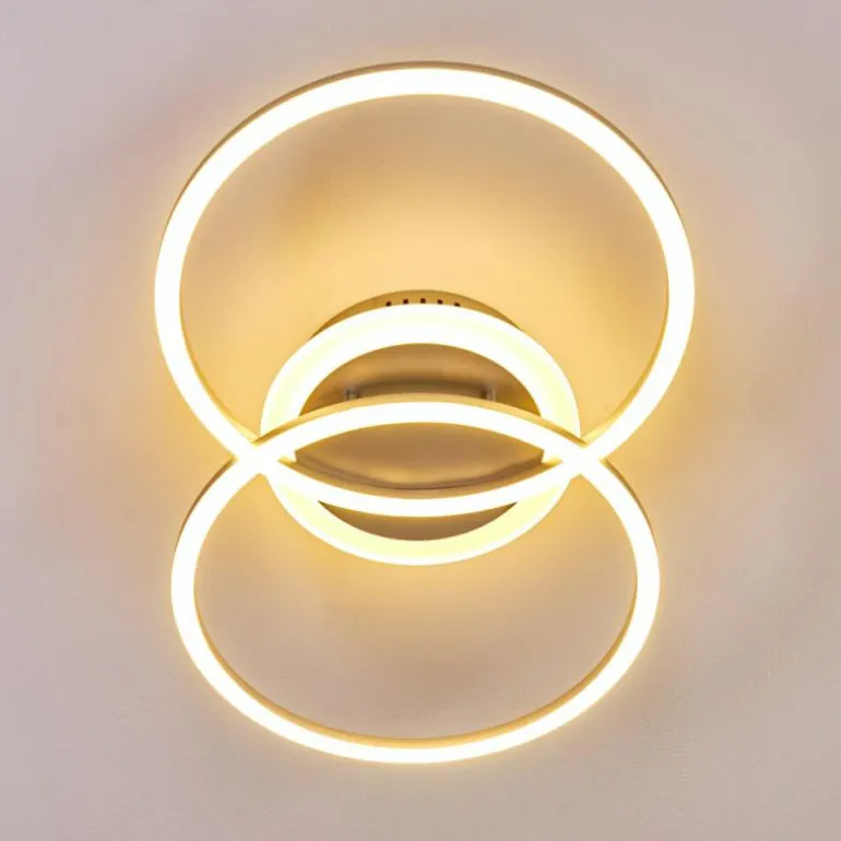 Plafonnier Lithgow LED Argenté, 1 lumière