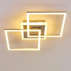 Plafonnier Lithgow LED Argenté, 1 lumière