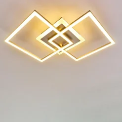 Plafonnier Lithgow LED Argenté, 1 lumière