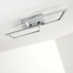 Plafonnier Lithgow LED Argenté, 1 lumière