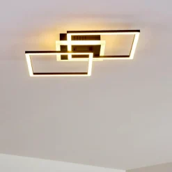 Plafonnier Lithgow LED Noir, 1 lumière