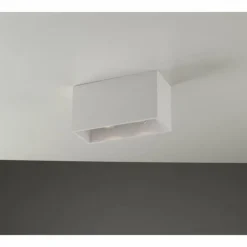 Plafonnier Luce Design Foster peut être peint avec de la peinture ordinaire, Blanc, 2 lumières