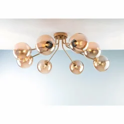 Plafonnier Luce Design NEPTUN Laiton, 8 lumières