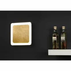 Plafonnier Luce Design Solaris LED Noir doré, Blanc, 1 lumière