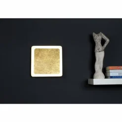 Plafonnier Luce Design Solaris LED Noir doré, Blanc, 1 lumière