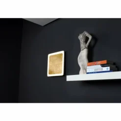 Plafonnier Luce Design Solaris LED Noir doré, Blanc, 1 lumière