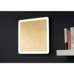 Plafonnier Luce Design Solaris LED Noir doré, Blanc, 1 lumière