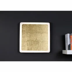 Plafonnier Luce Design Solaris LED Noir doré, Blanc, 1 lumière