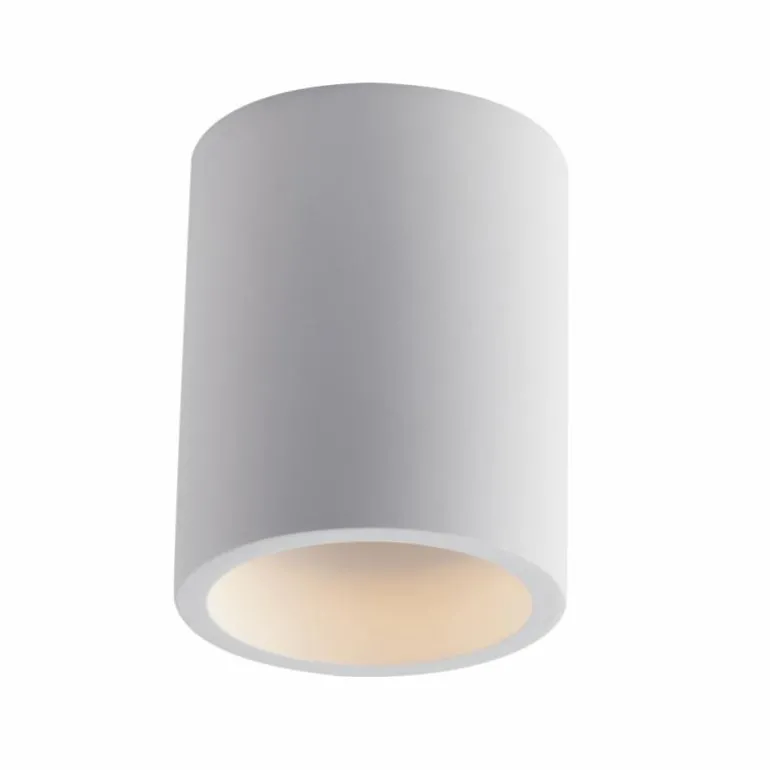 Plafonnier Luce-Design Banjie peut être peint avec de la peinture ordinaire, Blanc, 1 lumière