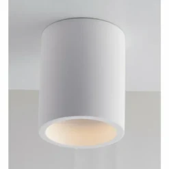 Plafonnier Luce-Design Banjie peut être peint avec de la peinture ordinaire, Blanc, 1 lumière