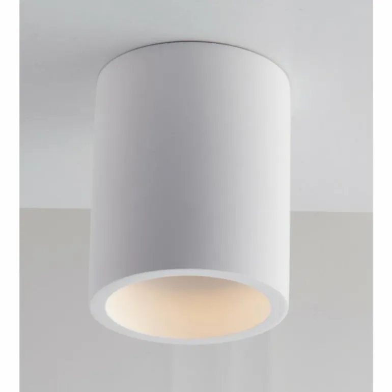 Plafonnier Luce-Design Banjie peut être peint avec de la peinture ordinaire, Blanc, 1 lumière