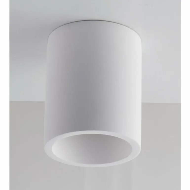 Plafonnier Luce-Design Banjie peut être peint avec de la peinture ordinaire, Blanc, 1 lumière
